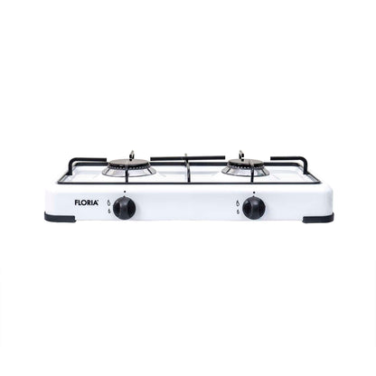 Aragaz Floria cu 2 ochiuri, alimentare butelie, alb / ZLN 7129