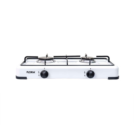 Aragaz Floria cu 2 ochiuri, alimentare butelie, alb / ZLN 7129