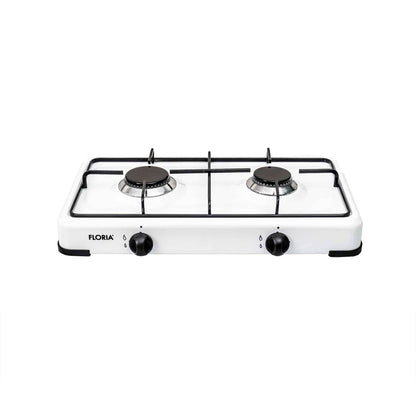 Aragaz Floria cu 2 ochiuri, alimentare butelie, alb / ZLN 7129