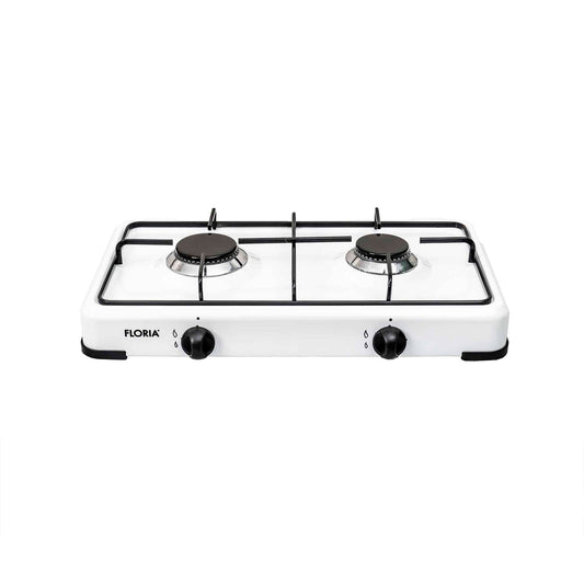 Aragaz Floria cu 2 ochiuri, alimentare butelie, alb / ZLN 7129