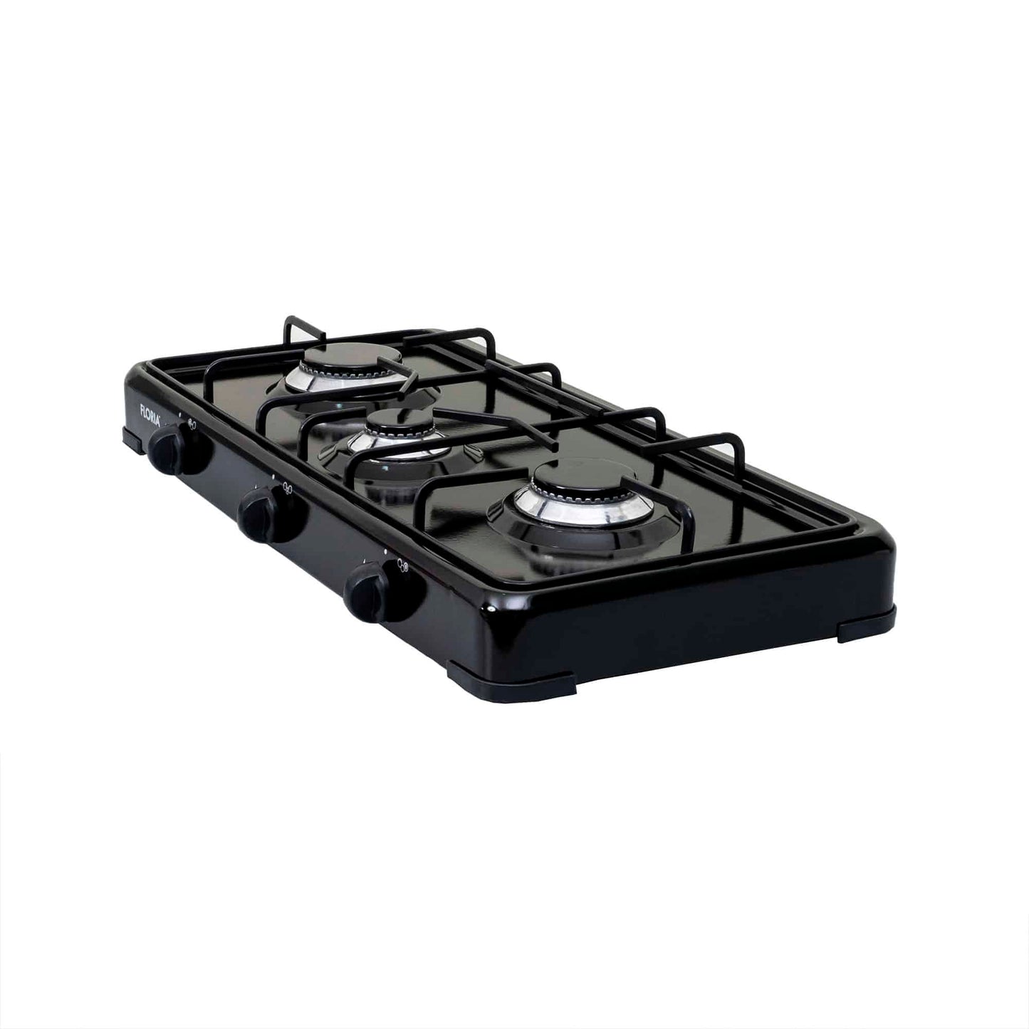 Aragaz Floria cu 3 ochiuri, alimentare butelie, negru / ZLN 7138