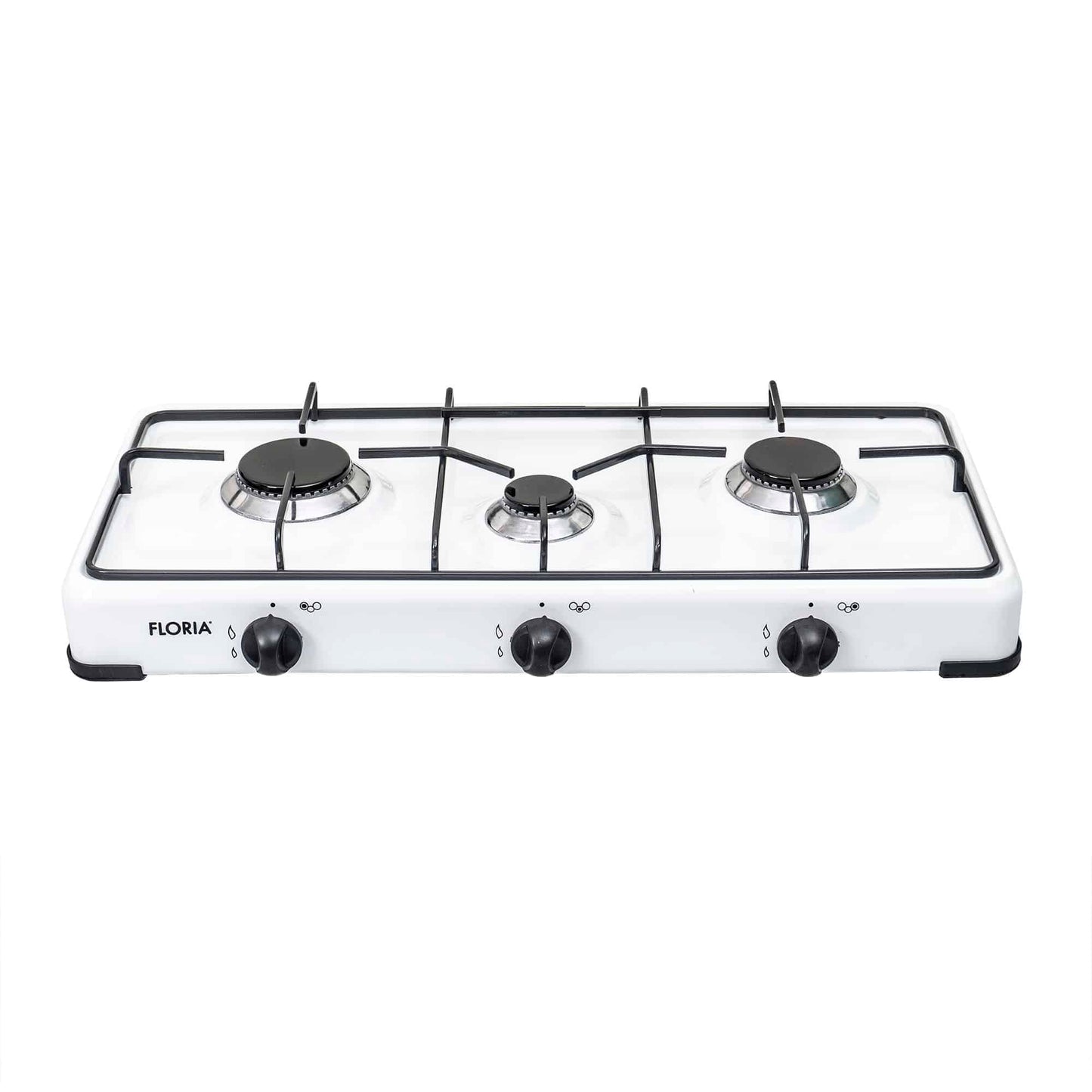 Aragaz Floria cu 3 ochiuri, alimentare butelie, alb / ZLN 7139