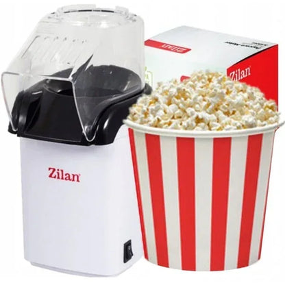 Aparat popcorn fara ulei, cu aer cald, putere 1200W, alb / ZLN 8044 - 221.ro