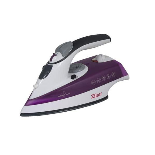Fier de calcat talpa ceramica, putere 2200W, calcare cu aburi si uscata, functie autocuratare, mov / ZLN 8083