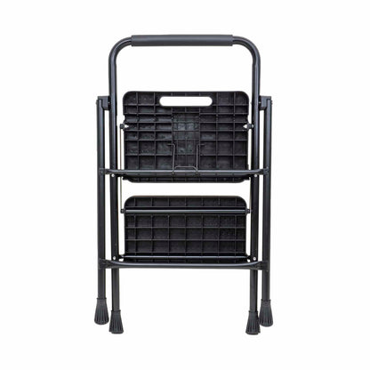 Scara metalica cu 2 trepte late, pliabila negru Z-TOOLS / ZTS 8086