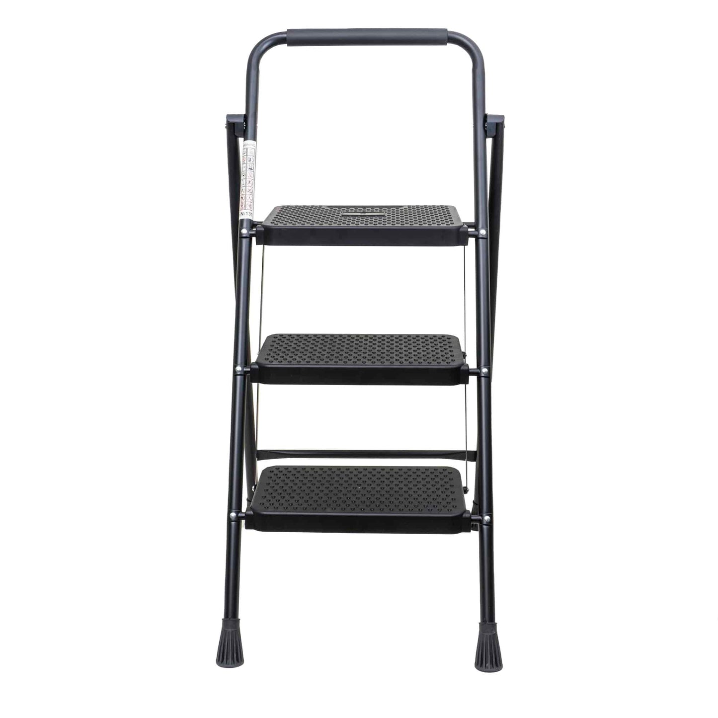 Scara metalica cu 3 trepte late, pliabila negru Z-TOOLS / ZTS 8087