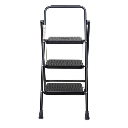 Scara metalica cu 3 trepte late, pliabila negru Z-TOOLS / ZTS 8087