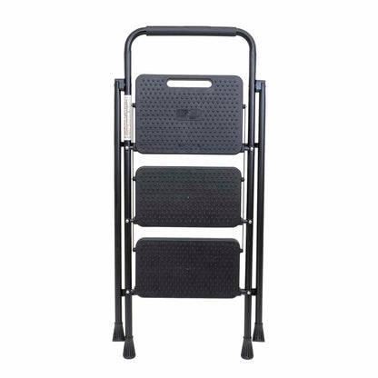 Scara metalica cu 3 trepte late, pliabila negru Z-TOOLS / ZTS 8087