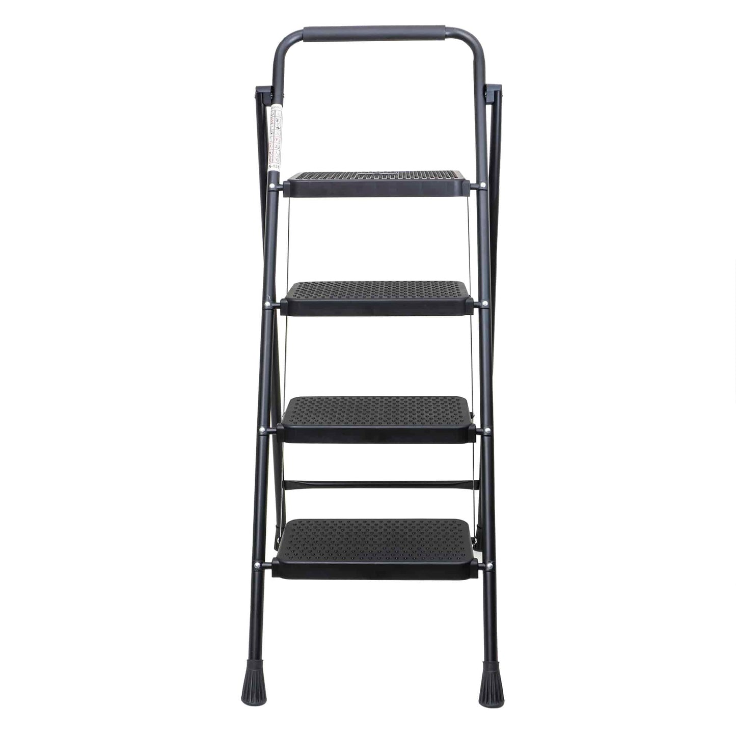 Scara metalica cu 4 trepte late, pliabila negru Z-TOOLS / ZTS 8088