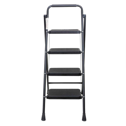 Scara metalica cu 4 trepte late, pliabila negru Z-TOOLS / ZTS 8088