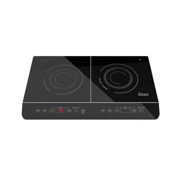 Plita cu inductie, Zilan, doua ochiuri putere 3500W, geam din cristal negru, oprire automata / ZLN 8088