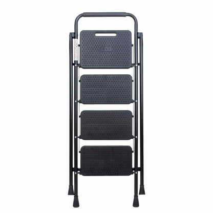 Scara metalica cu 4 trepte late, pliabila negru Z-TOOLS / ZTS 8088