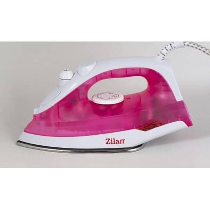 Fier de calcat cu talpa din inox Floria, culoare alb/roz, putere 1600W, 180ml / ZLN 8430