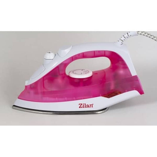 Fier de calcat cu talpa din inox Floria, culoare alb/roz, putere 1600W, 180ml / ZLN 8430