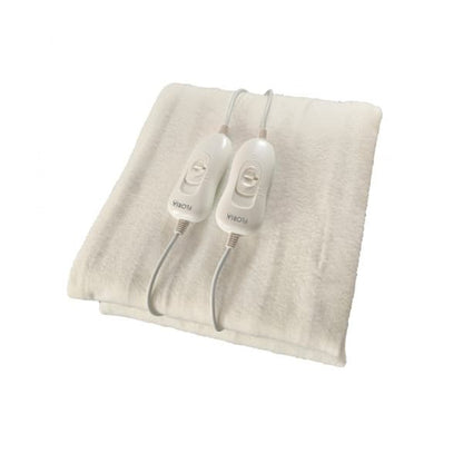 Patura electrica dubla Floria, dimensiuni 160x140cm, putere 60w, 3 trepte de incalzire, alb / ZLN 8481