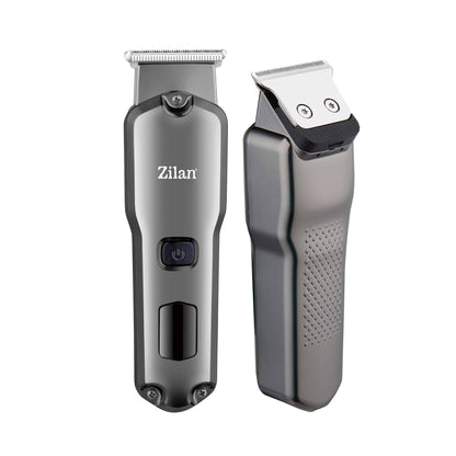Aparat de tuns electric 5 in 1, pentru barbati reincarcabil IPX7, LED, gri / ZLN 8634