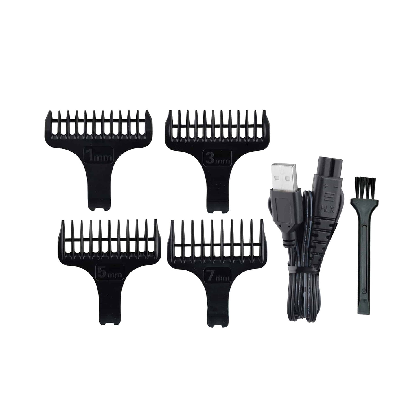 Aparat de tuns electric 5 in 1, pentru barbati reincarcabil IPX7, LED, gri / ZLN 8634