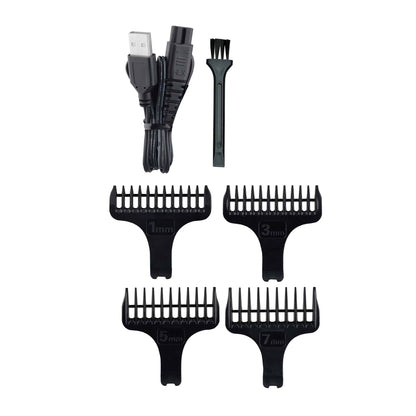 Aparat de tuns electric 5 in 1, pentru barbati reincarcabil IPX7, LED, gri / ZLN 8641