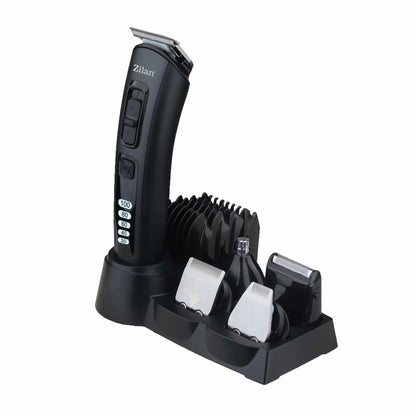 Aparat de tuns electric 10 in 1, pentru barbati reincarcabil, LED, negru / ZLN 8658