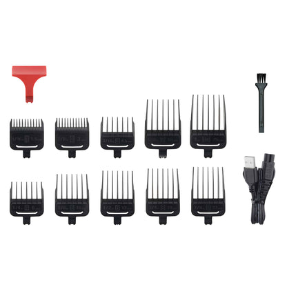 Aparat de tuns electric 11 in 1, pentru barbati reincarcabil IPX7, LED, gri / ZLN 8689