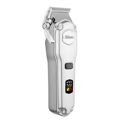 Aparat de tuns electric 11 in 1, pentru barbati reincarcabil IPX7, LED, gri / ZLN 8689