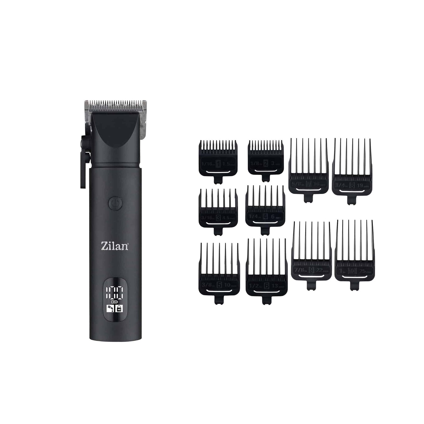 Aparat de tuns electric 11 in 1, pentru barbati reincarcabil, LED, negru / ZLN 8696