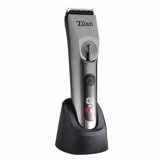 Aparat de tuns electric 8 in 1, pentru barbati reincarcabil IPX6, LED, gri / ZLN 8702