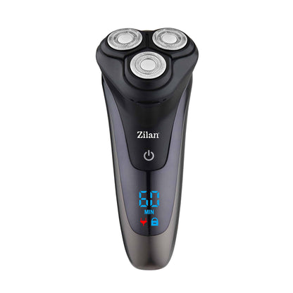 Aparat de ras electric pentru barbati reincarcabil IPX6, LED, negru / ZLN 8733
