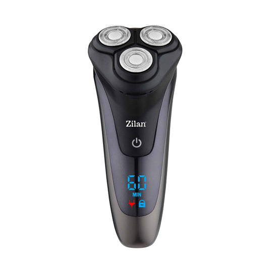 Aparat de ras electric pentru barbati reincarcabil IPX6, LED, negru / ZLN 8733