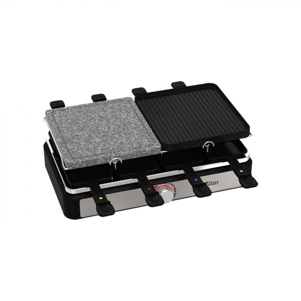 Gratar electric 2 in 1, non stick, putere 1400w, grill de piatra si grill de aluminiu / ZLN 8863