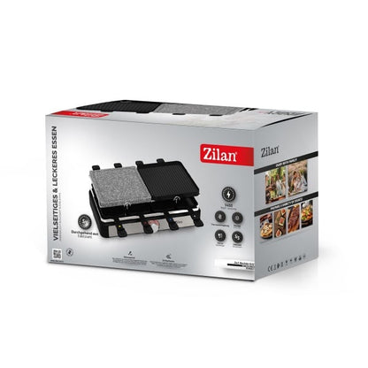 Gratar electric 2 in 1, non stick, putere 1400w, grill de piatra si grill de aluminiu / ZLN 8863