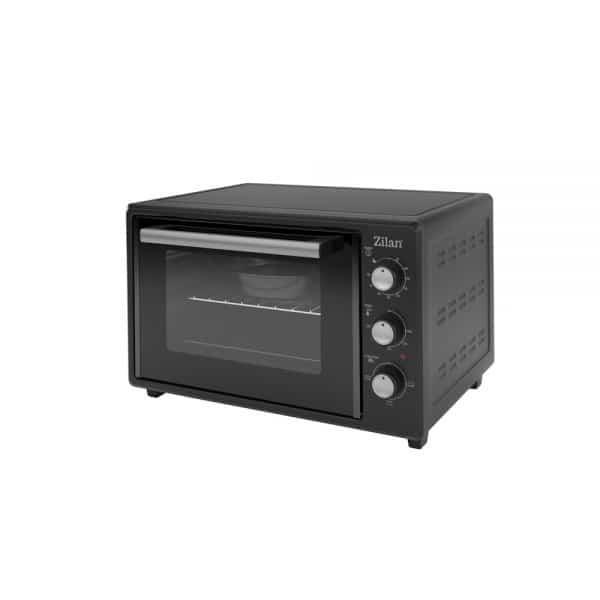 Cuptor electric Zilan capacitate 35l, putere 1800w, termostat reglabil, negru / ZLN 8887 - 221.ro