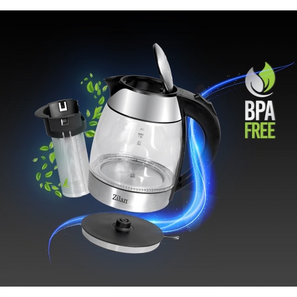 Fierbator electric cu filtru pentru ceai, capacitate 1.8l, putere 2200W, ZILAN / ZLN 8948