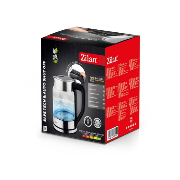 Fierbator electric digital, capacitate 1.7l, putere 2200W, ZILAN / ZLN 8955