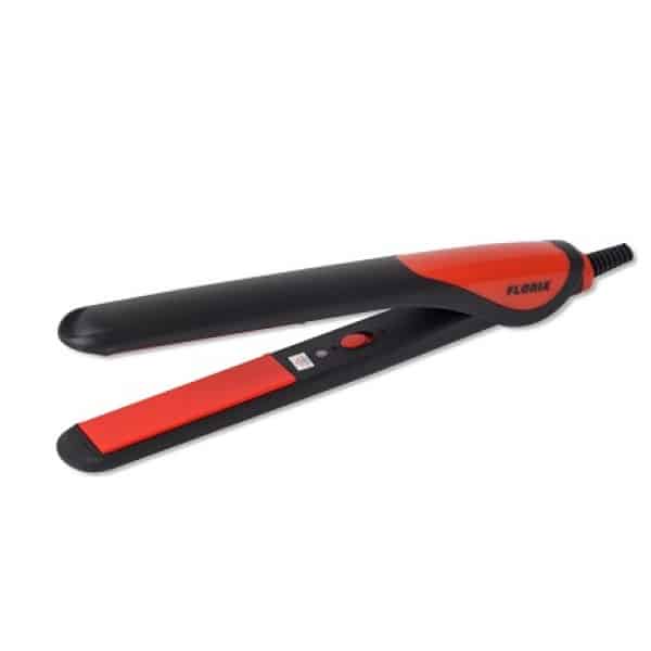 Placa de indreptat parul Floria, cu invelis ceramic, putere 25w, rosu/negru / ZLN 8991