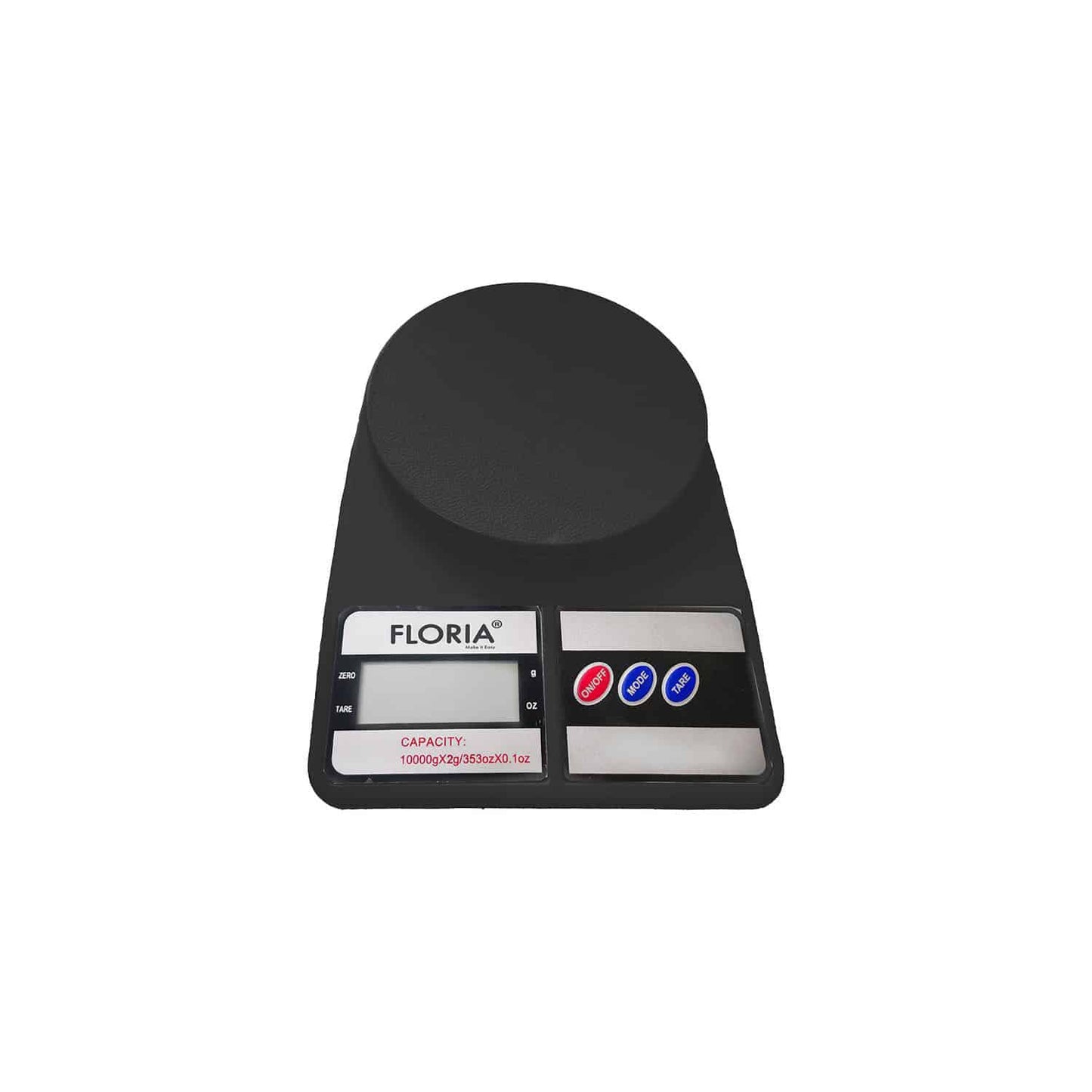 Cantar de bucatarie digital, maxim 10kg, negru FLORIA / ZLN 9076
