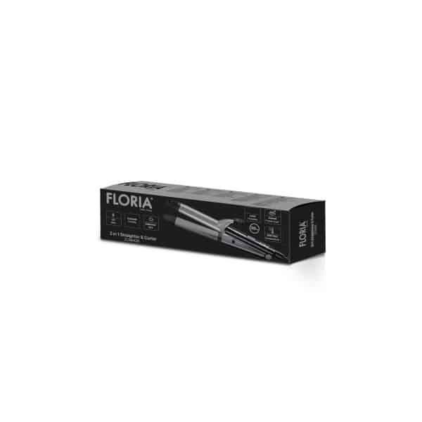 Placa 2 in 1 pentru indreptat si ondulat parul, putere 43W, temperatura maxima 200°C FLORIA / ZLN 9426