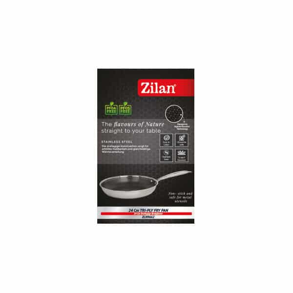 Tigaie ZILAN, din inox, antiaderent, diametru 24cm / ZLN 9662