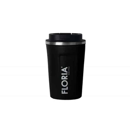 Cana de cafea, termos, interior din inox, capacitate 380ml FLORIA, negru / ZLN 9969