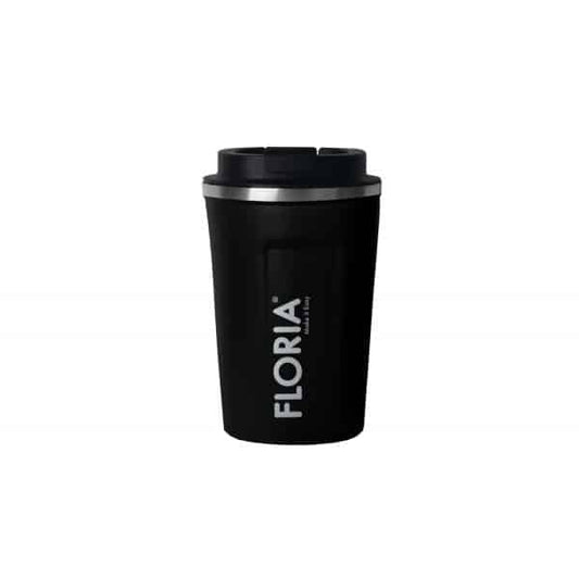 Cana de cafea, termos, interior din inox, capacitate 380ml FLORIA, negru / ZLN 9969