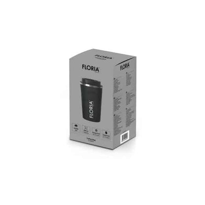 Cana de cafea, termos, interior din inox, capacitate 380ml FLORIA, gri / ZLN 9970