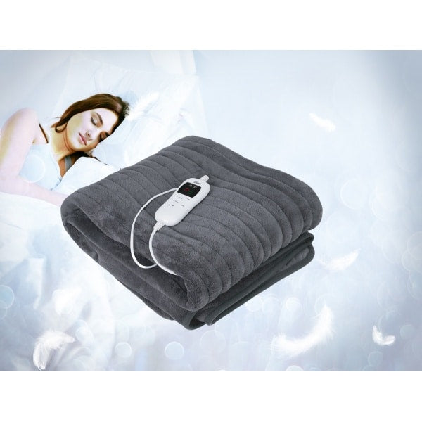 Patura electrica dubla, 180x160cm, 9 trepte de putere, gri ZILAN / ZLN0096