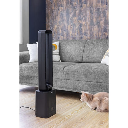 Ventilator turn, 12 trepte de viteza, putere 50W, timer 15h, negru ZILAN / ZLN1087