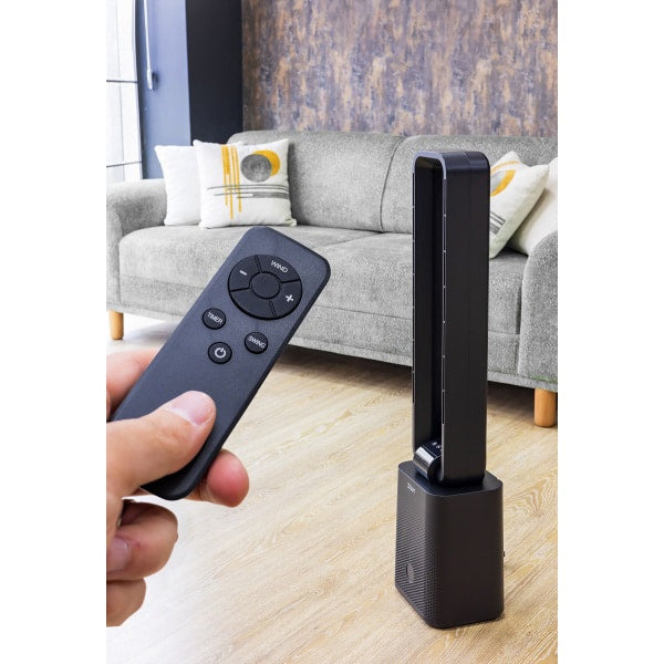 Ventilator turn, 12 trepte de viteza, putere 50W, timer 15h, negru ZILAN / ZLN1087