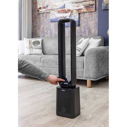 Ventilator turn, 12 trepte de viteza, putere 50W, timer 15h, negru ZILAN / ZLN1087