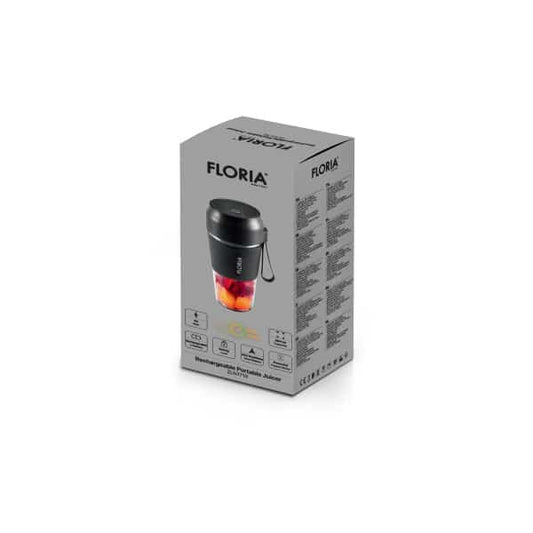 Blender Portabil pentru suc, putere 50W, capacitate 300ml, negru FLORIA / ZLN1719