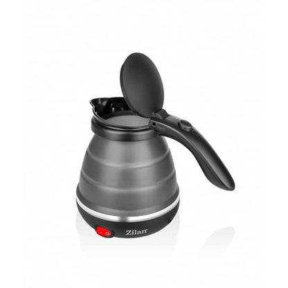 Fierbator pliabil pentru voiaj, putere 750W, capacitate 0.5l, baza din inox si carcasa din silicon durabil ZILAN / ZLN1986
