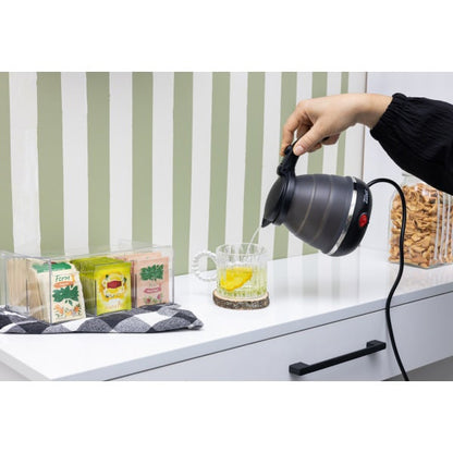 Fierbator pliabil pentru voiaj, putere 750W, capacitate 0.5l, baza din inox si carcasa din silicon durabil ZILAN / ZLN1986