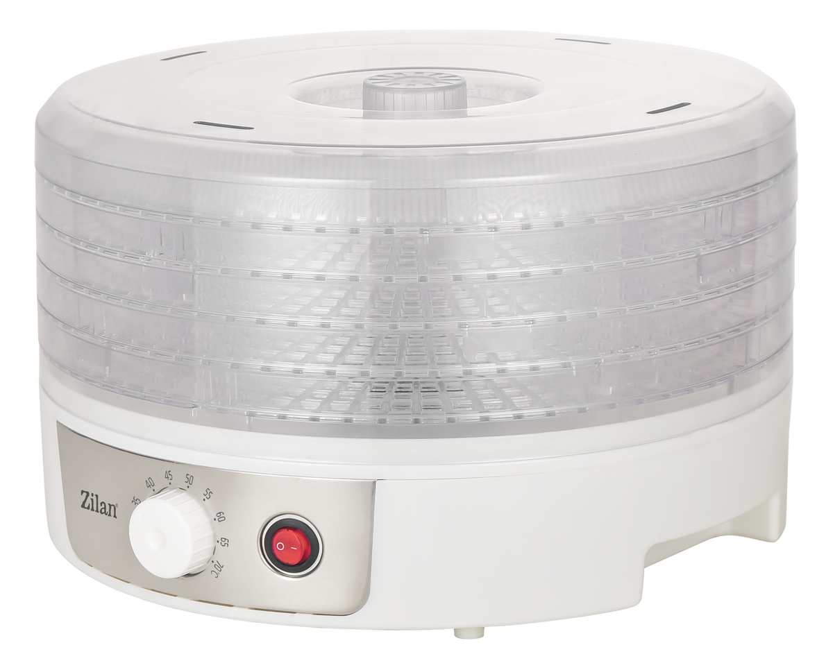 Deshidrator alimente 250W, 5 tăvi, termostat reglabil 35–70°C, fără BPA, ZILAN / ZLN2037