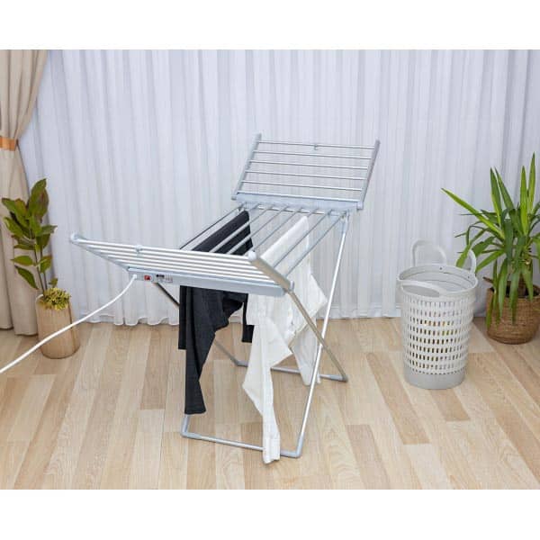 Uscator de rufe electric din aluminiu inoxidabil, putere 230W, suprafata 12m, inaltime ajustabila ZILAN / ZLN2060